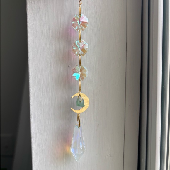 Crystal Sun Catcher with Moon Charm - Picture 6 of 9